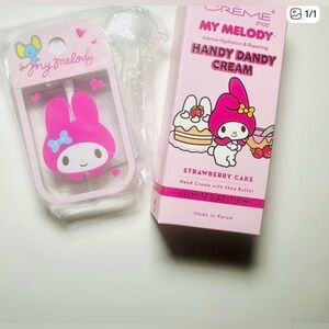 My Melody Refillable Bottle + Strawberry Cake Hand Cream (NEW)